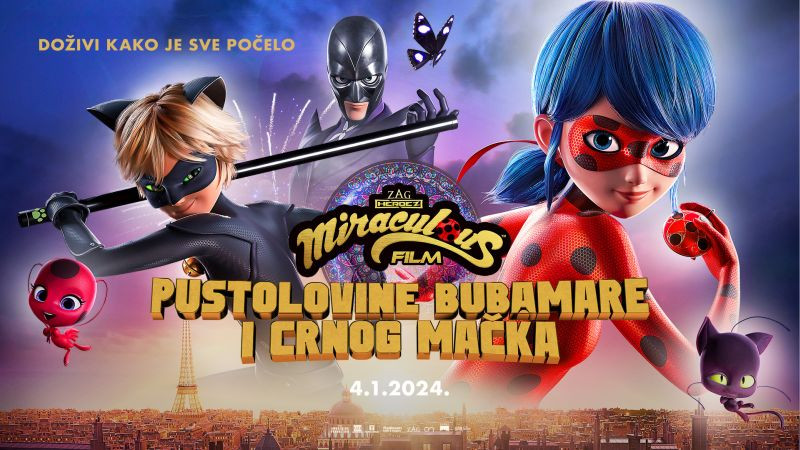 CGI animirani “Miraculous“ od 4. januara u svim kinima