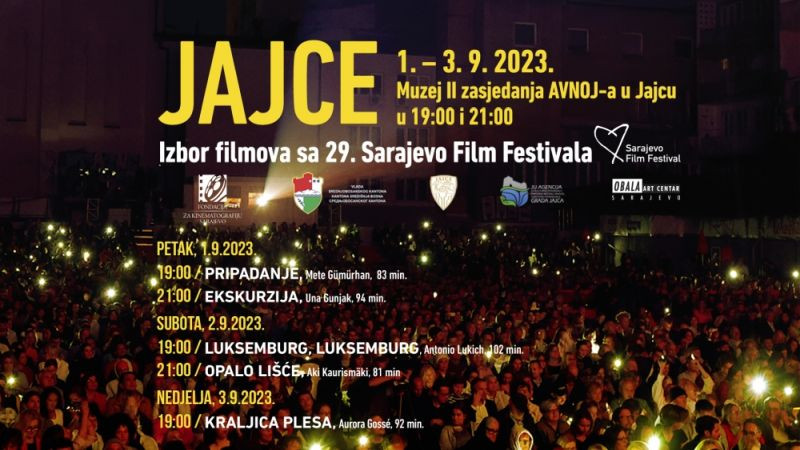 Izbor filmova iz programa 29. Sarajevo Film Festivala u Jajcu