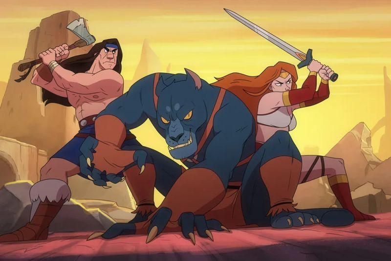 Tri junaka protiv zlikovaca u animiranoj seriji "Golden Axe"