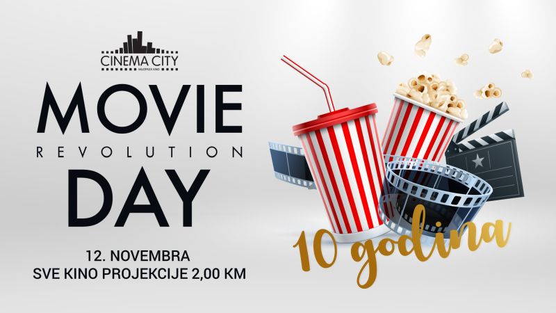 "Movie Revolution Day" 12. novembra u Cinema Cityju: Svi u kino!