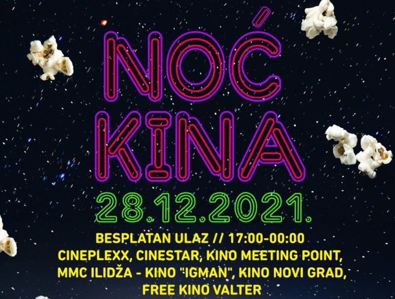 Sutra je Noć kina: Dođite u kino i uživajte u besplatnom programu