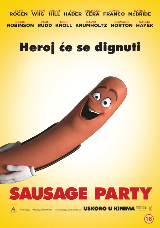 "Sausage Party" u kinima širom BiH od četvrtka 15. septembra
